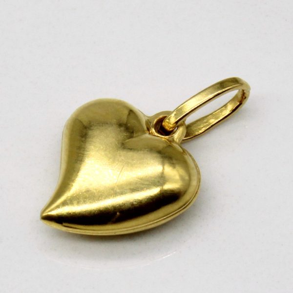 18k Yellow Gold Heart Pendant Online Hot Sale