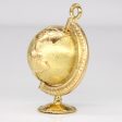 18k Yellow Gold Spinning Globe Pendant Supply