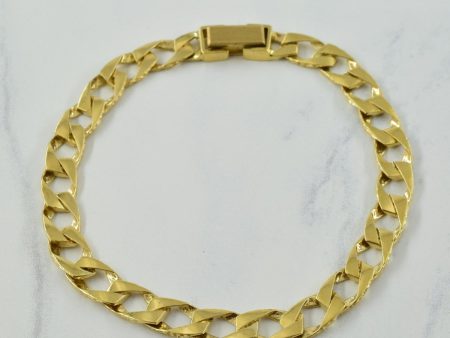 10k Yellow Gold Cuban Link Bracelet | 8  | Cheap