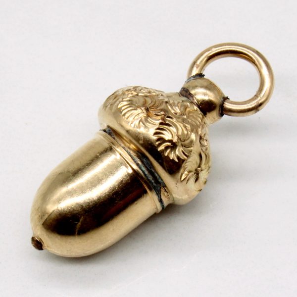 9k Yellow Gold Acorn Pendant Online