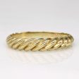 14k Yellow Gold Twisted Ring | SZ 7.75 | Online Hot Sale