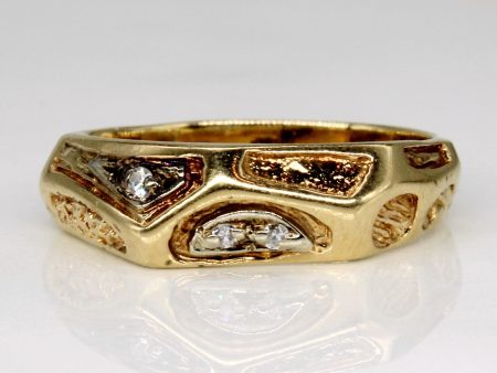 Abstract Diamond Ring | 0.03ctw | SZ 6 | Online