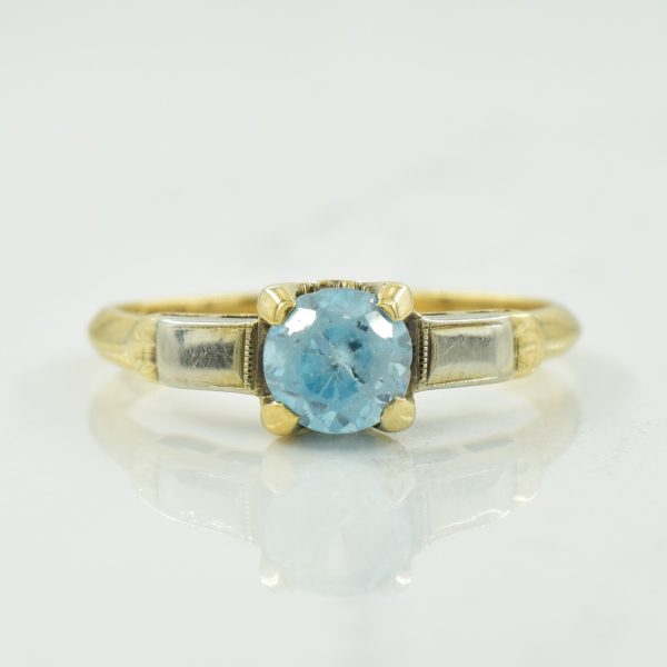 Blue Zircon Ring | 0.90ct | SZ 6.5 | Online Hot Sale