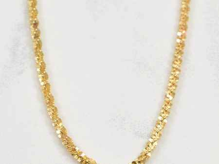 10k Yellow Gold Fancy Chain | 19.75  | Sale