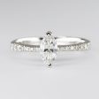 18k Marquise Diamond Engagement Ring | 0.65ctw | SZ 6.5 | Discount