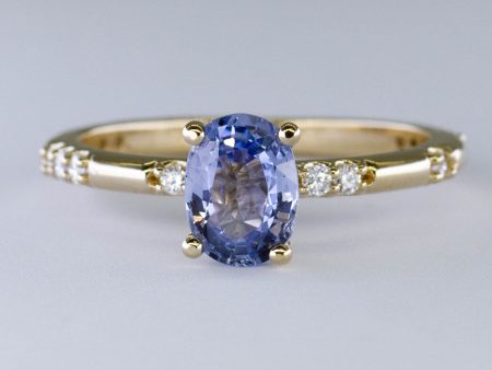 100 Ways  Accented Oval Ceylon Sapphire Ring | 1.18ct | SZ 7 | Online now