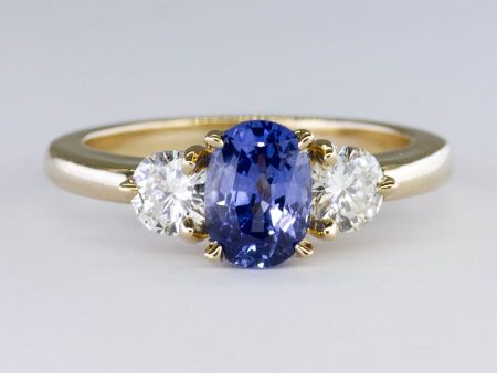 100 Ways  Ceylon Sapphire Accented Ring | 1.80 ctw | SZ 6 | Online now