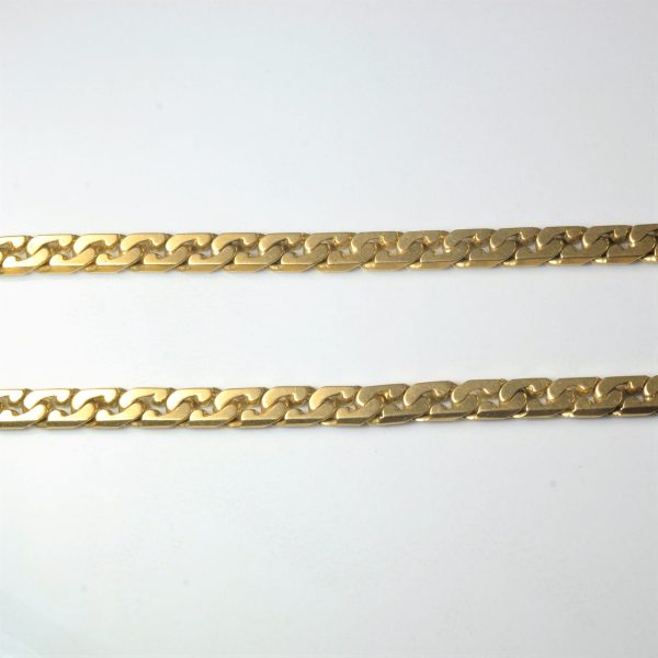 18k Yellow Gold Heavy Curb Chain | 16  | Supply