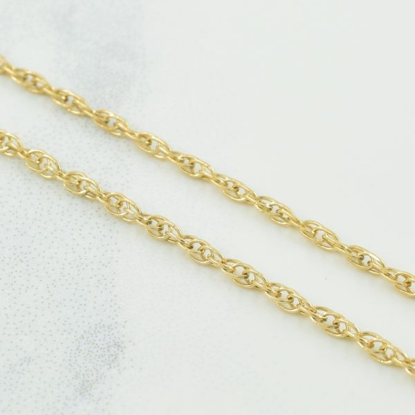 10k Yellow Gold Prince of Wales Chain | 19  | Online Hot Sale