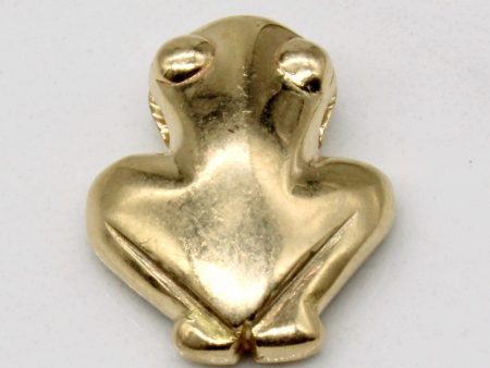 14k Yellow Gold Frog Pendant Cheap