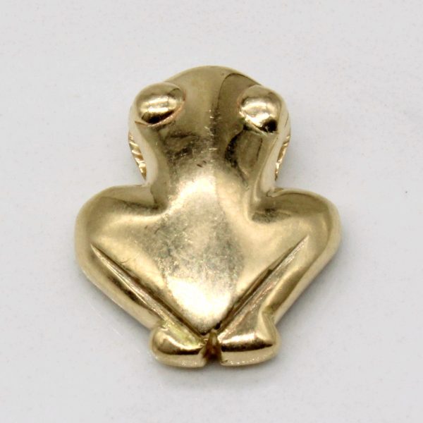 14k Yellow Gold Frog Pendant Cheap