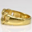 18k Yellow Gold Cuban Link Ring | SZ 6.75 | Fashion