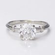 14k Accented Engagement Diamond Ring | 1.50 ct | Sz 6 For Cheap