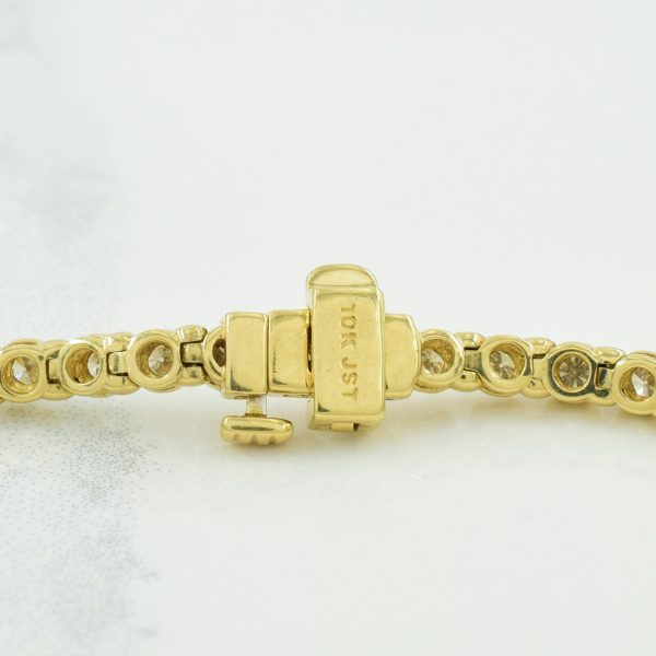 10k Yellow Gold Diamond Tennis Bracelet | 2.08ctw | 7  | Supply