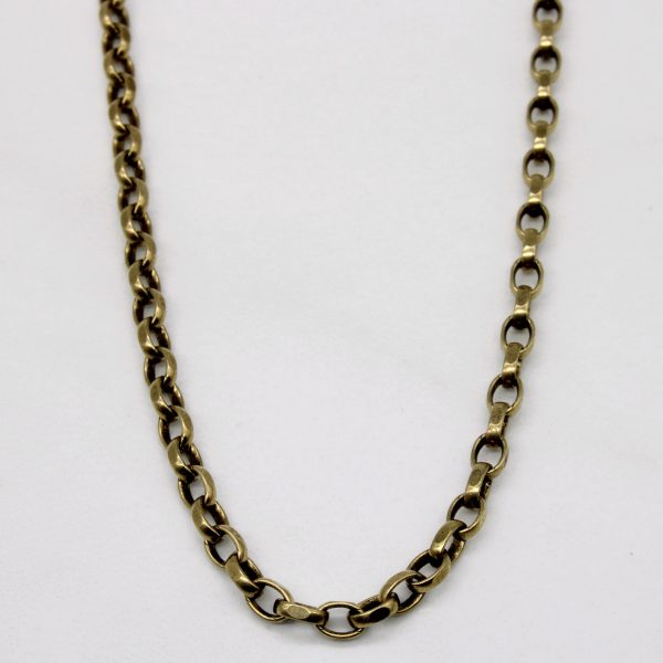 9k Yellow Gold Oval Link Chain | 20  | Online Hot Sale