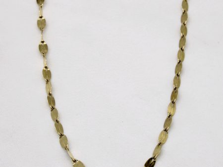 14k Yellow Gold Unique Link Chain | 24  | Online now