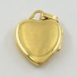 10k Yellow Gold Heart Locket | on Sale