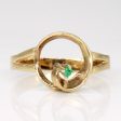 Abstract Emerald Ring | 0.02ct | SZ 7 | on Sale