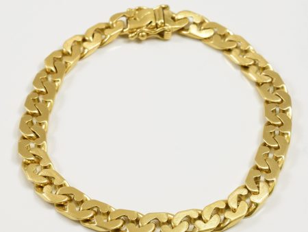 18k Yellow Gold Cuban Link Bracelet | 7  | For Cheap