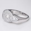 18k White Gold Fancy Design Diamond Ring | 0.57 ctw | Sz 6.75 Online Sale