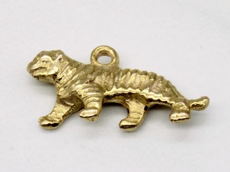 8k Yellow Gold Tiger Charm Online