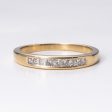 14k Yellow Gold Fancy Design Diamond Band | 0.25ctw | Sz 6.5 For Sale