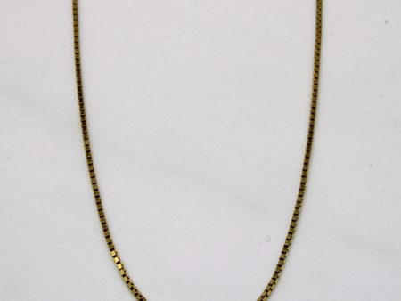 14k Yellow Gold Box Link Chain | 30  | For Cheap