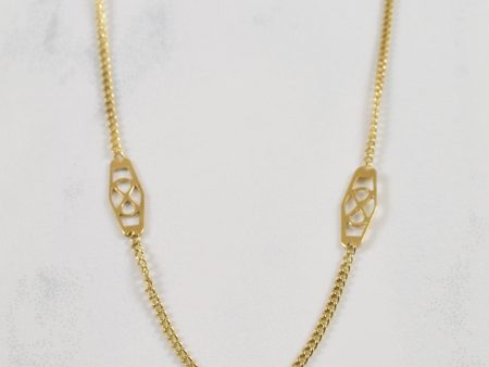 10k Yellow Gold Filigree Chain | 18  | Online Hot Sale