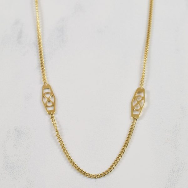 10k Yellow Gold Filigree Chain | 18  | Online Hot Sale