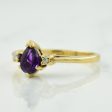 Amethyst & Diamond Ring | 0.30ct, 0.03ctw | SZ 6.25 | Discount