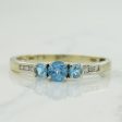 Blue Topaz & Diamond Ring | 0.50ctw, 0.06ctw | SZ 10.25 | Sale