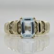 Aquamarine & Diamond Cocktail Ring | 0.85ct, 0.04ctw | SZ 5 | Online