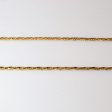 18k Yellow Gold Twisted Rope Chain | 16 | For Sale