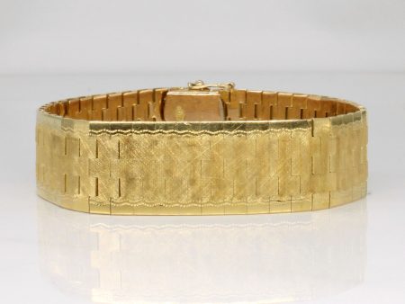 Vintage Italian 18k Yellow Gold Bracelet | 7.5  | For Discount