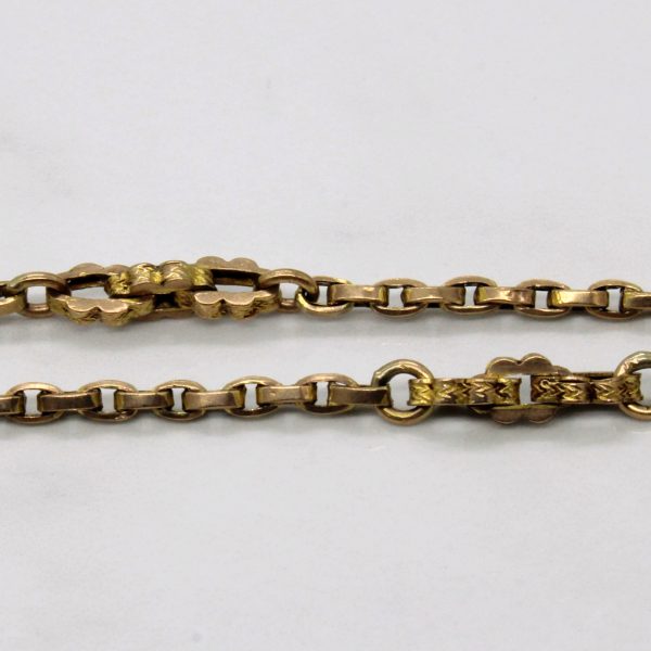 9k Yellow Gold Watch Chain | 56  | Supply