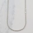 14k White Gold Cable Chain | 17  | Online now