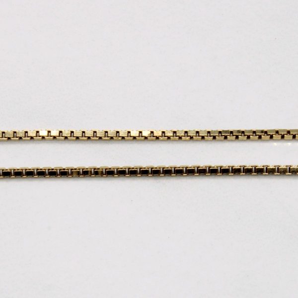 10k Yellow Gold Box Link Chain | 26  | Fashion