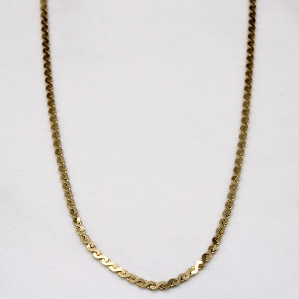 14k Yellow Gold S Link Chain | 18  | Online