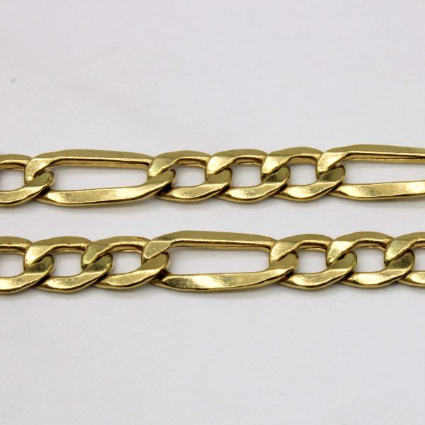 18k Yellow Gold Figaro Chain | 22  | Hot on Sale