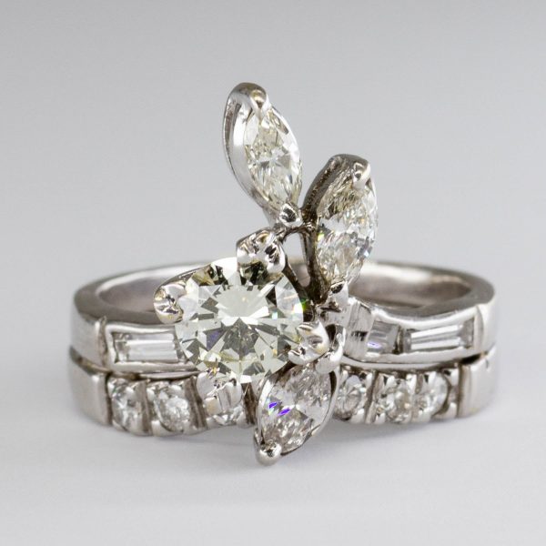 18k White Gold Diamond Ring | 0.64 ct | SZ 6.25 Online Sale