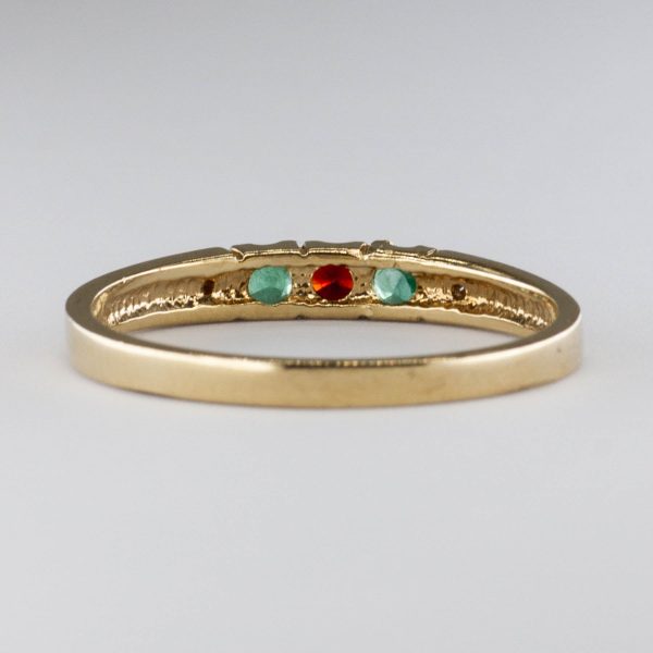 10k Yellow Gold Multi Gem Ring | 0.19 ctw | SZ 8 Online Hot Sale