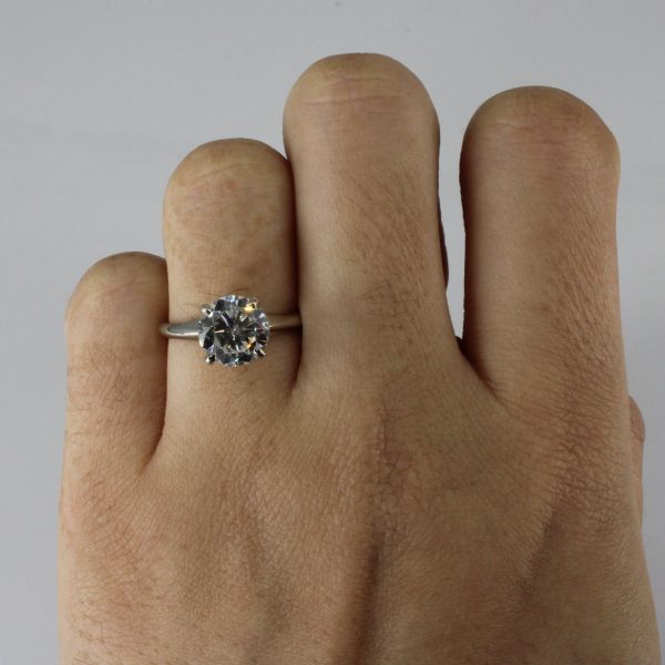 18k Solitaire Diamond Engagement Ring | 2.10ct I1 2 G H VG | SZ 5.5 | Online Sale