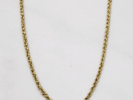 10k Yellow Gold Rope Chain | 20  | Sale