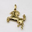 18k Yellow Gold Horse Pendant Online now