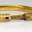 21k Yellow Gold Hinged Bangle | 5.5  | For Cheap