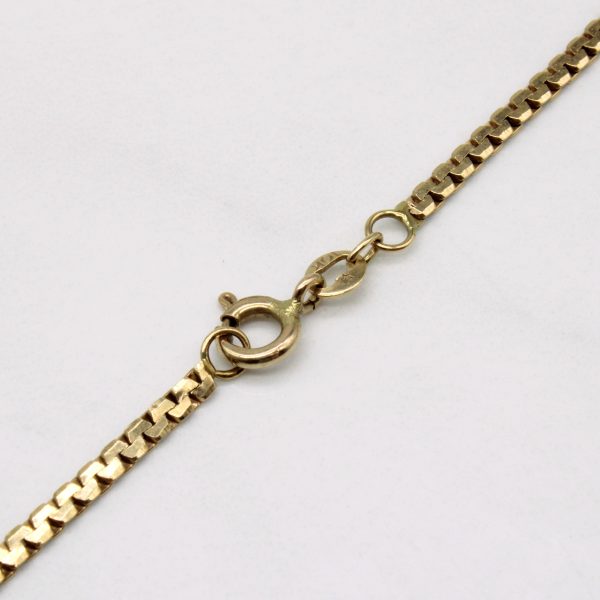 10k Yellow Gold Flat Link Chain | 25  | Sale