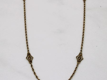 10k Yellow Gold Fancy Chain | 16  | Discount