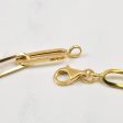 18k Yellow Gold Paperclip Chain | 17.25  | Sale