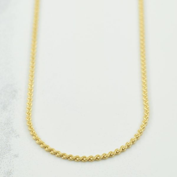 10k Yellow Gold Serpentine Chain | 18  | For Discount