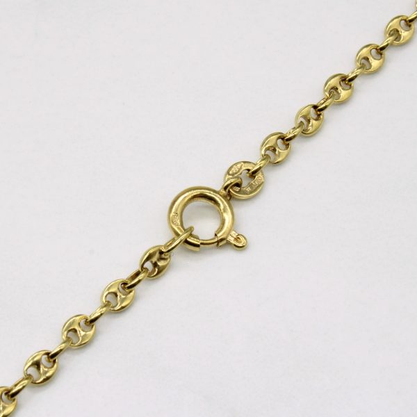 14k Yellow Gold Anchor Link Chain | 24  | on Sale